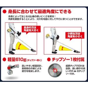 ニシガキ 曲太郎 角度自由自在(刈払機取付用)...の詳細画像4