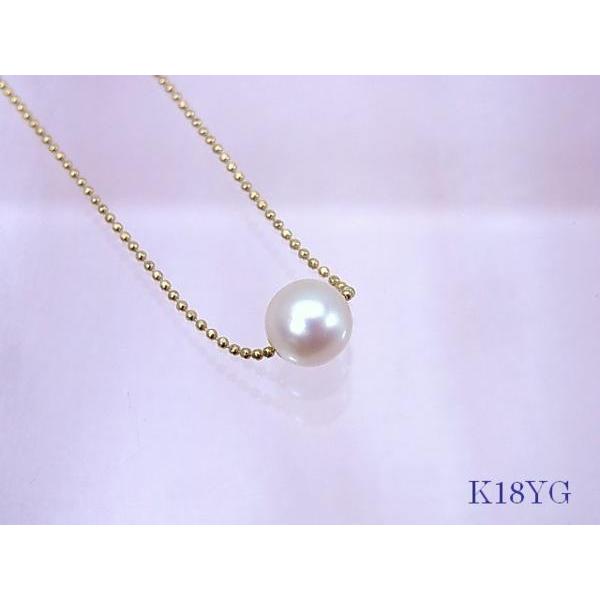 ◆即買い◆K18YG 7mm珠パール ネックレス 40cm 新品仕上げ済
