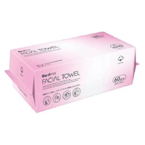 グディナ フェイシャルタオル 60枚　スキンケア 化粧落とし 洗顔タオル 拭き取り メイク落とし タ...