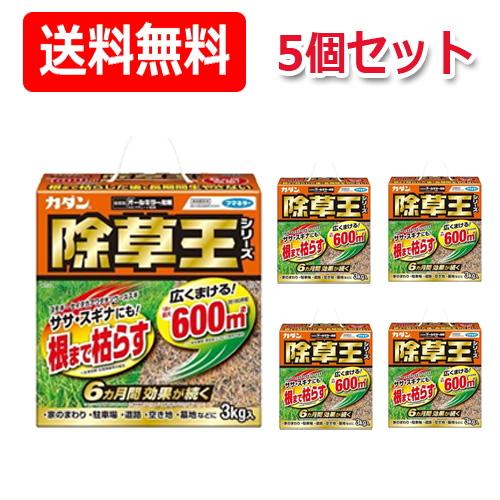 【フマキラー】カダン　除草王　オールキラー粒剤　3kg × 5個　【送料無料！　5個セット！】