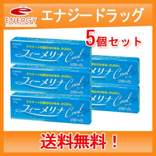 【第2類医薬品】新新製薬　フィーメリナクール20g　5個セット・送料無料・メール便