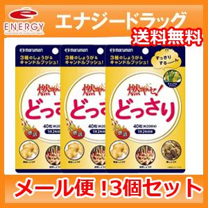 【メール便！送料無料】【3個セット】【マルマン】 燃ヤセ！どっさり　40粒（20日分）×3個セット