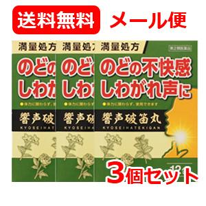 第2類医薬品 メール便 送料無料　ジェーピーエス製薬 響声破笛丸エキス顆粒G 12包 3個セット　きょうせいはてきがん　満量処方｜やまちゃんショップ