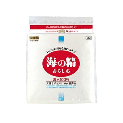 【オーサワジャパン】海の精 あらしお 3kg 食塩 海水100％ 国産 塩 伊豆大島 あらゆる料理に