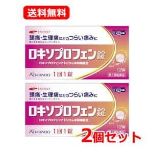 2セット　エナジー　ロキソプロフェン錠　12錠×2個セットピンク箱　 ※セルフメディケーション税制対...