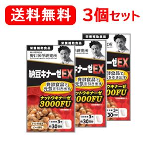 野口医学研究所 納豆キナーゼEX ナットウナーゼ 3000FU 90粒 国内正規