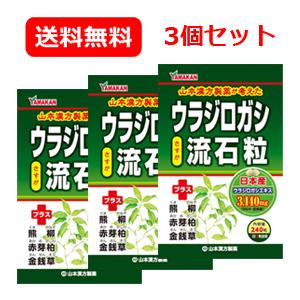 【送料無料！3個セット】【山本漢方】ウラジロガシ　流石粒（さすが粒） 240粒×3個　うらじろがし