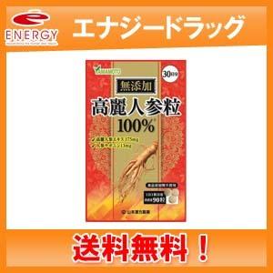 【送料無料・メール便】【山本漢方】高麗人参エキス100％粒 90粒　30日分