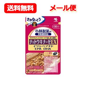 【送料無料　メール便】小林製薬の栄養補助食品　ナットウキナーゼ　EX　60粒(約30日分)【納豆キナーゼ】｜denergy