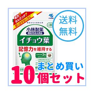 【10個セット】小林製薬の栄養補助食品　イチョウ葉　90粒（約30日分）｜denergy