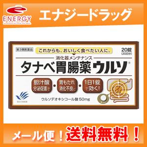 【第3類医薬品】【ゆうパケット便！送料無料】タナベ胃腸薬ウルソ 20錠【田辺三菱製薬】　ゆうパケ｜denergy