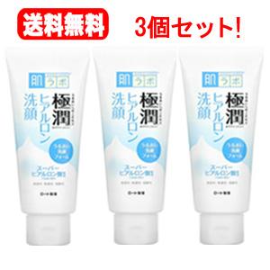 送料無料！3個セット！ロート製薬　肌研（ハダラボ）極潤ヒアルロン洗顔フォーム　100g｜denergy