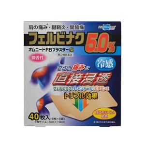 【第2類医薬品】【テイコクファルマケア】オムニードFBプラスターα 40枚｜denergy