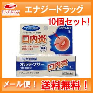 【第(2)類医薬品】【メール便！送料無料！10個セット！】【福地製薬】オルテクサー　口腔用軟膏　5g