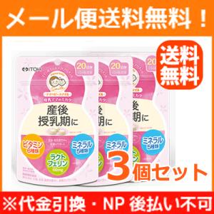 【3個セットメール便！送料無料！】【井藤漢方】ママベビースマイル 母乳ママのミカタ 産後・授乳期 80粒×3セット【tkg】｜denergy