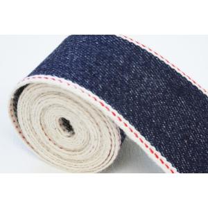 デニム生地 岡山デニム セルビッチデニムテープ 11オンス 綿 コットン 100% 岡山県産 デニム...