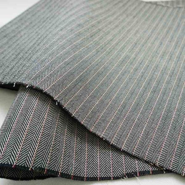 生地 岡山県産 ピンストライプヘリンボーン 10オンス 綿 コットン 100% ヘリンボーン生地