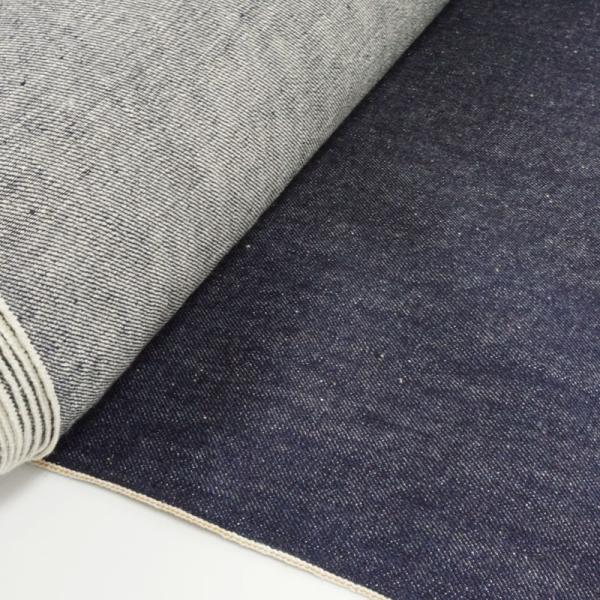岡山デニム 10ｍ巻 118cm巾 12ozセルビッチデニム生機 キバタ Ｃ反 綿 コットン 100...
