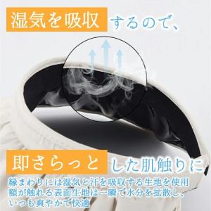 サンバイザー レディース 帽子 日よけ ヘアバ...の詳細画像3