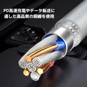 PD27W 急速充電ケーブル Type-C t...の詳細画像4