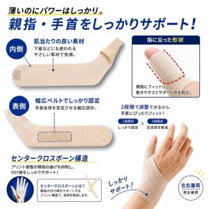親指サポーター 手首サポーター 腱鞘炎 親指 ...の詳細画像1