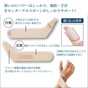 手首サポーター 腱鞘炎 薄型 薄手 固定 親指...の詳細画像3