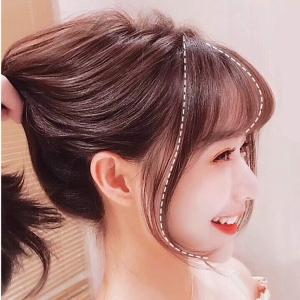 ウィッグ前髪 レディース エクステ ポイントウィッグ ふんわり 超薄型 軽く 薄く可愛い 小顔 ワンタッチ つけ毛 サイドありランス風 空気感