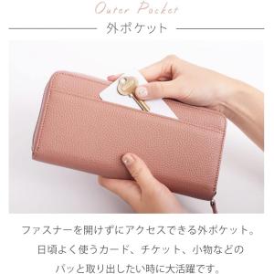 長財布 レディース 牛革 多機能財布 本革 超...の詳細画像5