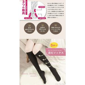 着圧ソックス レディース 2足セット ハイソッ...の詳細画像3