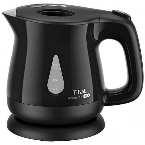 T-fal ティファール 電気ケトル アプレシア・プラス ロック 0.8L ブラック KO5408J...