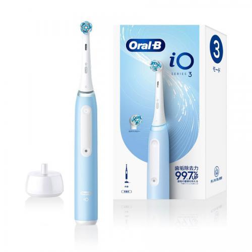 ブラウン BRAUN 電動歯ブラシ アイスブルー Oral-B(オーラルB)iOシリーズ iO3 I...