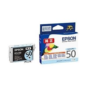 EPSON 純正インクカートリッジ ライトシアン ICLC50 エプソン 〈ICLC50〉