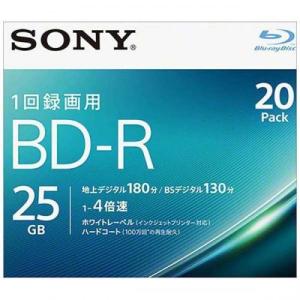SONY 録画用BD-R 片面1層 25GB 4倍速対応 20枚入 20BNR1VJPS4 ソニー 〈20BNR1VJPS4〉