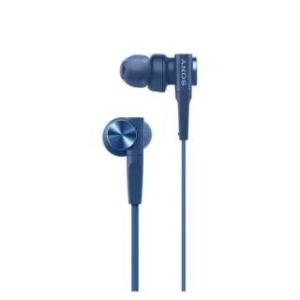 SONY カナル型イヤホン 重低音モデル ブルー MDR-XB55L ソニー