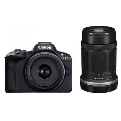 キヤノン Canon ミラーレスカメラ EOS R50 (ブラック)・ダブルズームキット EOSR5...