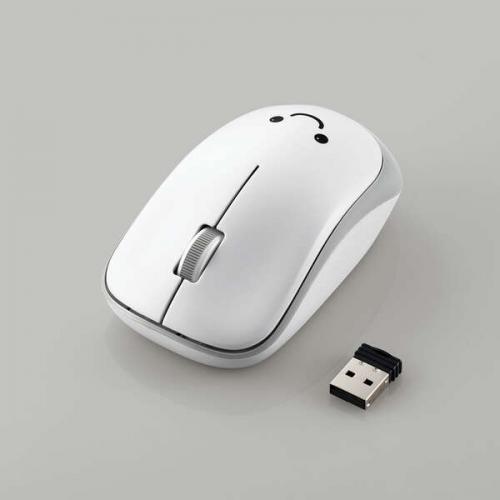 エレコム ELECOM ワイヤレスマウス 無線 IR LED 3ボタン 抗菌 静音 省電力 Mサイズ...