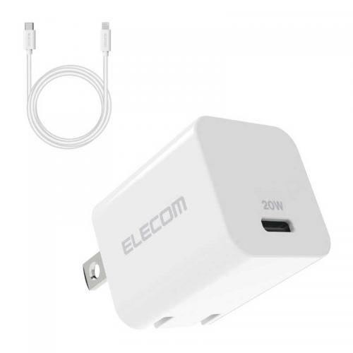 エレコム ELECOM USB Power Delivery 20W AC充電器 MPA-ACLP0...