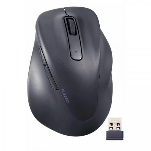 エレコム ELECOM 無線 2.4GHz マウス 静音 ワイヤレスマウス 5ボタン 右手専用 抗菌...