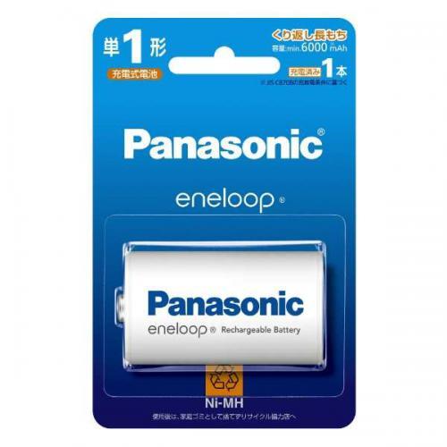 Panasonic パナソニック 単1形ニッケル水素電池 / エネループ スタンダードモデル BK-...