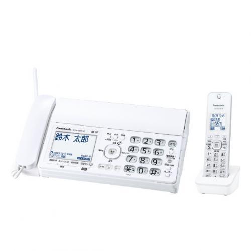 パナソニック Panasonic デジタルコードレス普通紙ファクス 子機1台付き ホワイト KX-P...