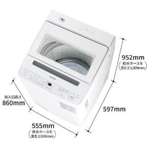 シャープ SHARP 全自動洗濯機 洗濯8kg...の詳細画像1