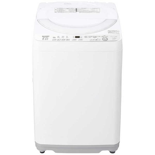 【3/15までP2倍】シャープ SHRP 全自動洗濯機 7kg ホワイト系 ES-GE7K-W(宅配...