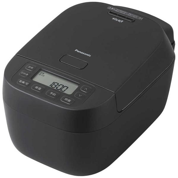 パナソニック Panasonic 炊飯器 5.5合 おどり炊き 可変圧力IHジャー 備長炭釜 ブラッ...