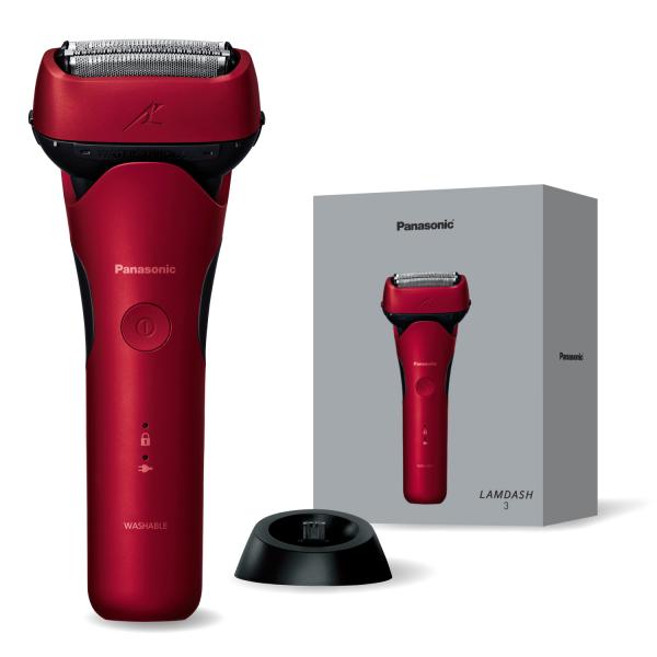 パナソニック Panasonic メンズシェーバー LAMDASH 3枚刃 スタンダードモデル レッ...