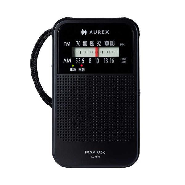 東芝 TOSHIBA ホームラジオ AUREX ［AM/FM］ ブラック AX-HR10-K