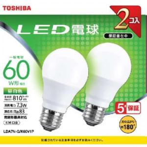 東芝 TOSHIBA LED電球 E26 昼白色 LDA7N-G/K60V1P 〈LDA7NGK60V1P〉