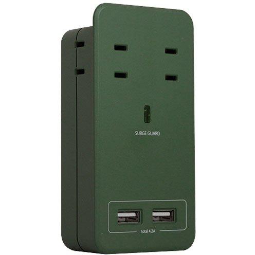 ファーゴ SATI COLOR サティカラー AC4個口 USB 2ポート 4.2A オリーブ CT...