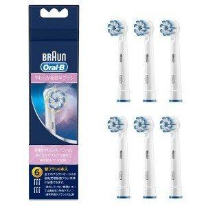 EB606ELN / ブラウン / ブラウン オーラルB 電動歯ブラシ 替えブラシ やわらか極細毛ブラシ 6本入 〈EB606ELN〉