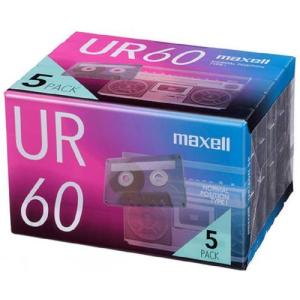 マクセル Maxell オーディオカセットテープ60分5巻パック UR-60N5P 〈5本 /60分 /ノーマルポジション〉 〈UR60N5P〉｜デンキチWeb Yahoo!店