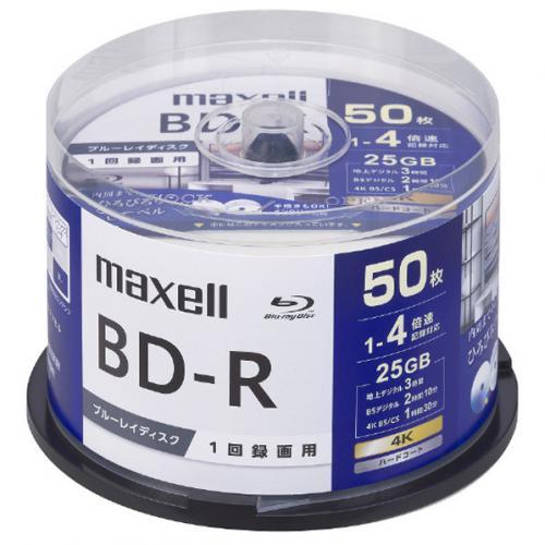 マクセル maxell 録画用BD-R 片面1層 25GB 50枚スピンドルケース BRV25WPG...